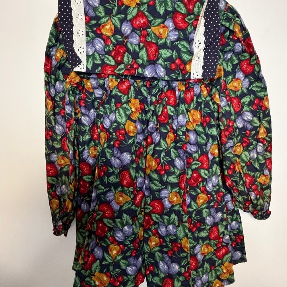 Vintage Claire Bell Fruit Print Dress – 4T - Picture 3 of 5